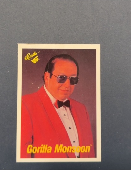 1990 Classic WWF #52 Gorilla Monsoon — front
