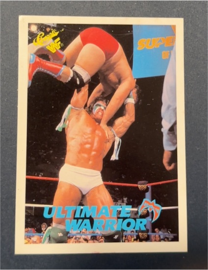 1990 Classic WWF #5 Ultimate Warrior — front