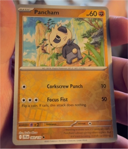 2025 Pokémon SV09: Journey Together #083 Pancham — front