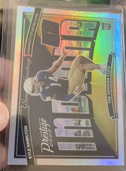 2022 Panini Prestige #SG-14 Kyle Hamilton Seasons Greetings — front