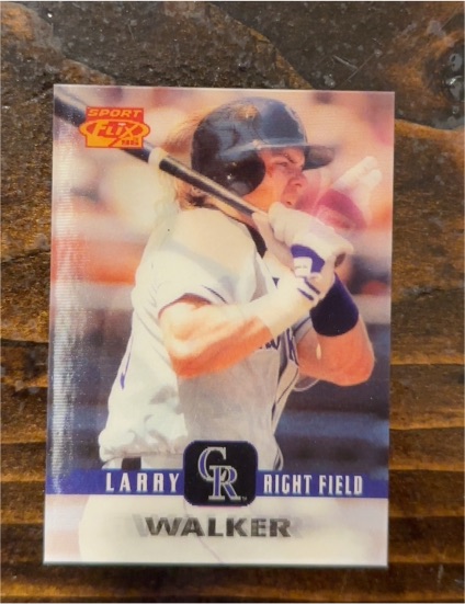 1996 Pinnacle Sportflix #72 Larry Walker — front