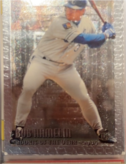 1995 Topps Embossed #117 Bob Hamelin — front