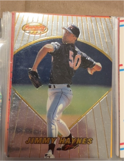 1996 Bowman's Best #BBP 50 Jimmy Haynes — front