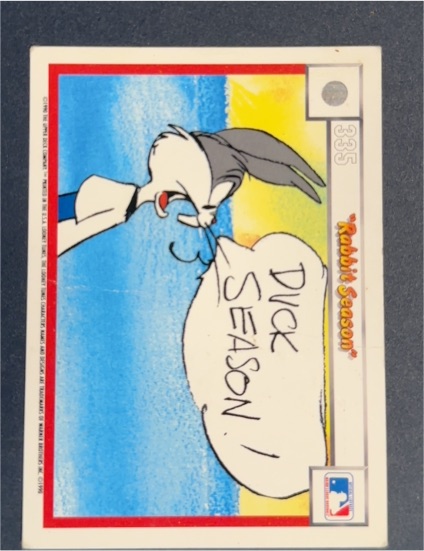 1990 Upper Deck Comic Ball #335 Bugs Bunny Rabbit Season — front