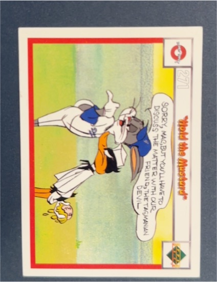 1990 Upper Deck Comic Ball #271 Bugs Bunny & Daffy Duck Hold The Mustard — front