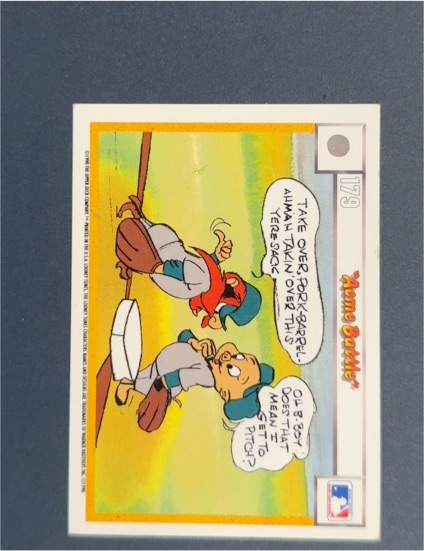 1990 Upper Deck Comic Ball #179 Porky Pig and Charlie Dog — front
