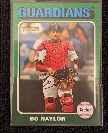 2024 Topps Heritage High Number #605 Bo Naylor — front