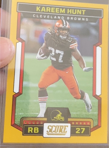 2023 Panini Score #208 Kareem Hunt — front