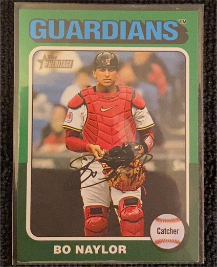 2024 Topps Heritage High Number #605 Bo Naylor — front