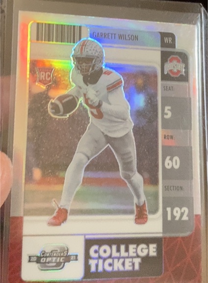 2022 Panini Chronicles Draft Picks Contenders Optic #26 Garrett Wilson — front