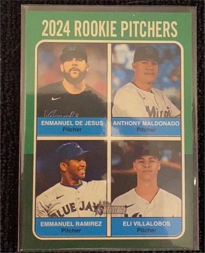 2024 Topps Heritage High Number #618 2024 Rookie Pitchers — front