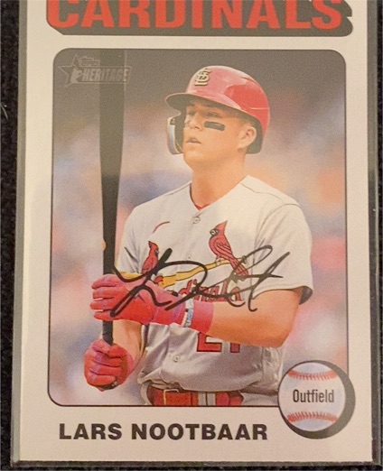 2024 Topps Heritage #166 Lars Nootbaar — front