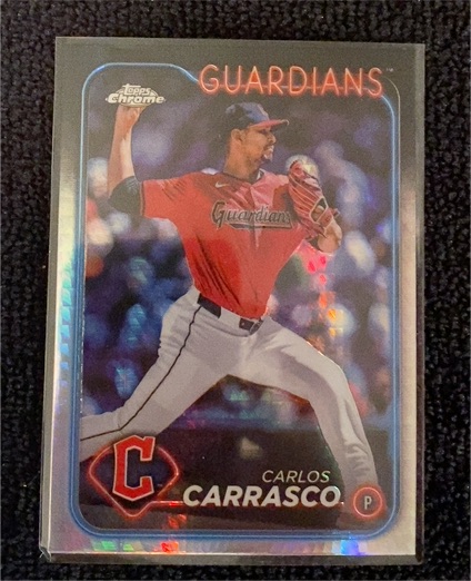 2024 Topps Chrome Update #USC4 Carlos Carrasco — front