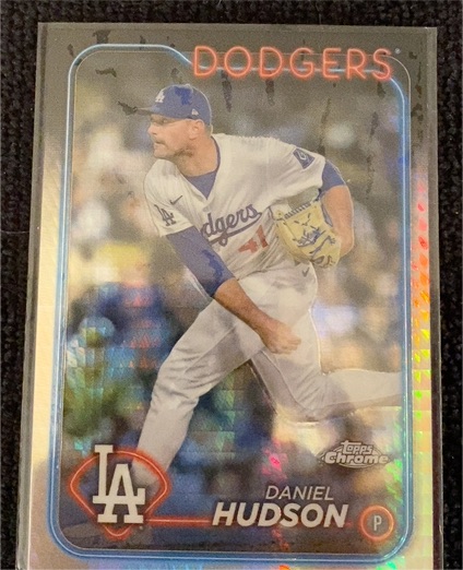2024 Topps Chrome Update #USC19 Daniel Hudson — front