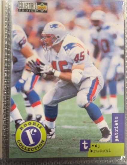 1996 Upper Deck Collector's Choice Update #U43 Tedy Bruschi — front