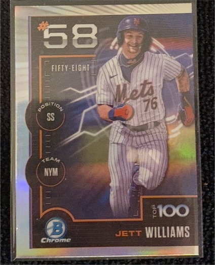 2025 Bowman Chrome #BTP-58 Jett Williams — front