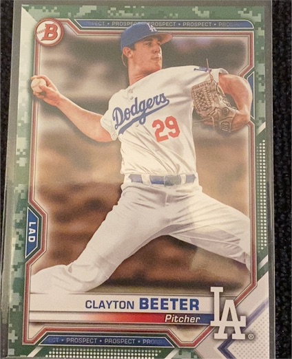 2021 Bowman Prospects #BP-16 Clayton Beeter — front