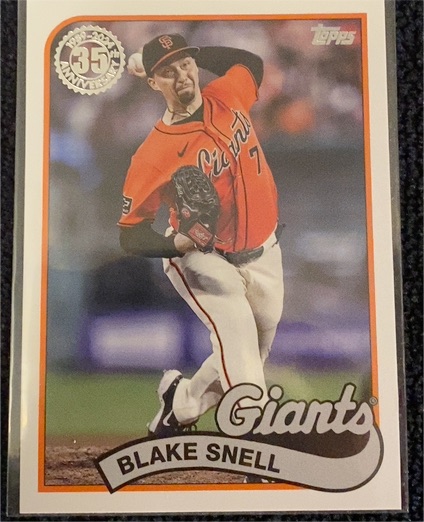 2024 Topps Update #89US-32 Blake Snell 1989 Topps Baseball 35th Anniversary — front