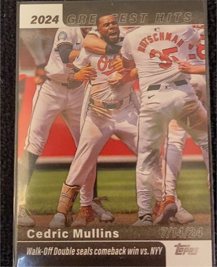 2025 Topps #GH-20 Cedric Mullins 2024 Greatest Hits — front