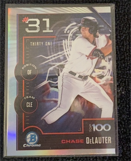 2025 Bowman Chrome #BTP-31 Chase DeLauter — front