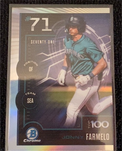 2025 Bowman Chrome #BTP-71 Jonny Farmelo — front