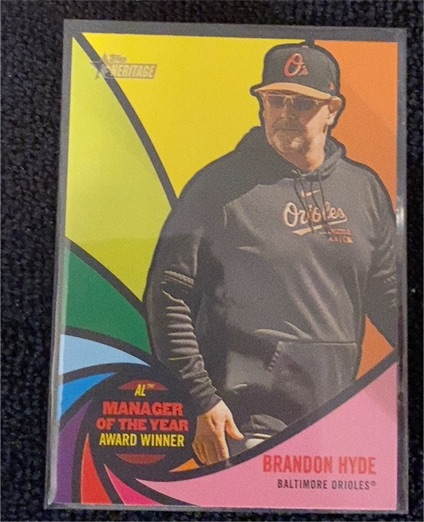 2024 Topps Heritage High Number #AW-7 Brandon Hyde — front