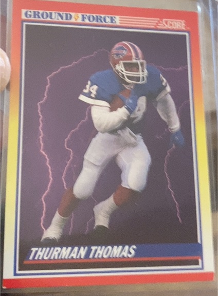 1990 Score #322 Thurman Thomas — front