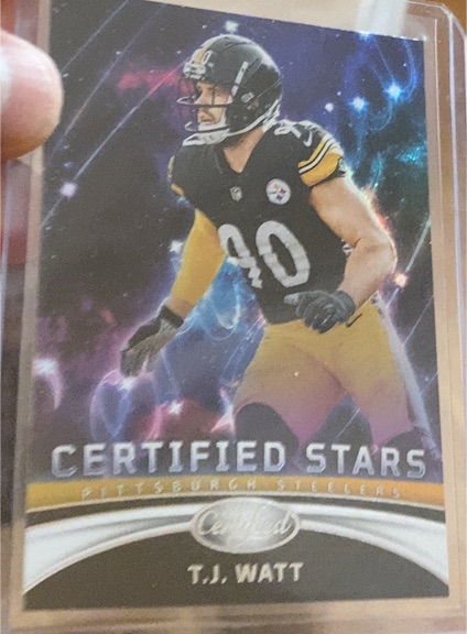 2023 Panini Certified Football #CS-12 T.J. Watt Certified Stars — front