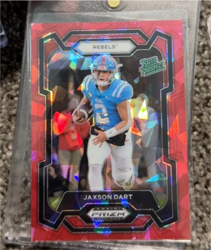 2024 Panini Prizm Draft Picks #147 Jaxson Dart Rated Prospect — front