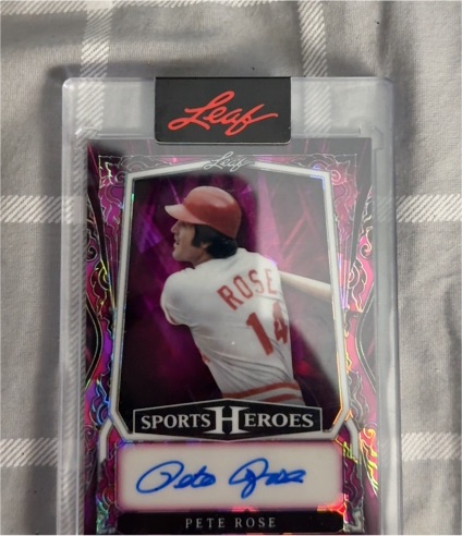 2025 Leaf Sports Heroes #BA-PR1 Pete Rose — front