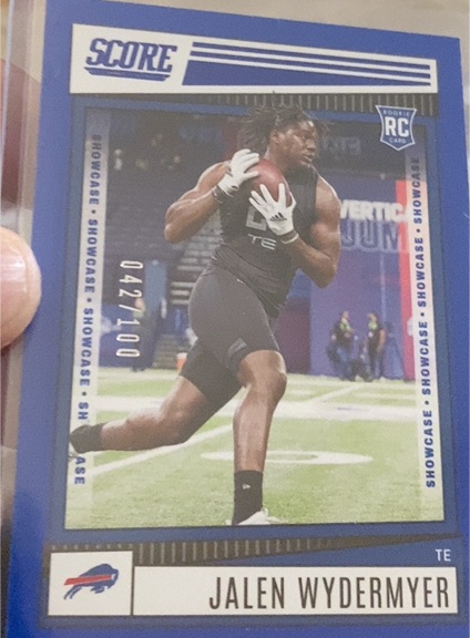 2022 Panini Score #370 Jalen Wydermyer — front