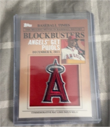 2012 Topps Blockbusters Commemorative Hat Patch Relic #BP-1 Albert Pujols — front
