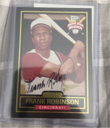 1999 Hillshire Farms Home Run Heroes Autographs #3 Frank Robinson — front