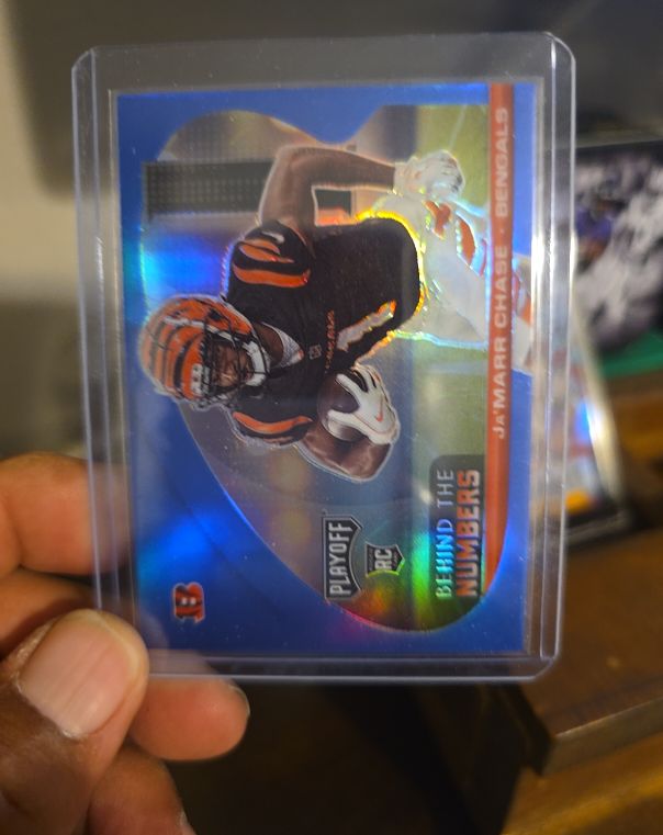 2021 Panini Playoff Behind The Numbers #BTN-JMC Ja'Marr Chase — front
