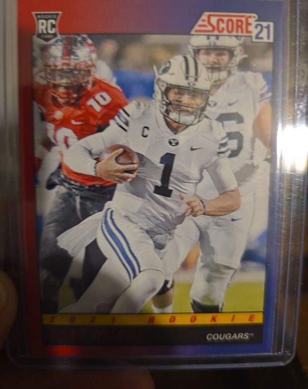 2021 Panini Score 1991 Throwback Rookies #TB8 Zach Wilson — front