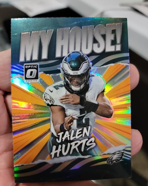 2021 Donruss Optic My House! #MH-14 Jalen Hurts — front