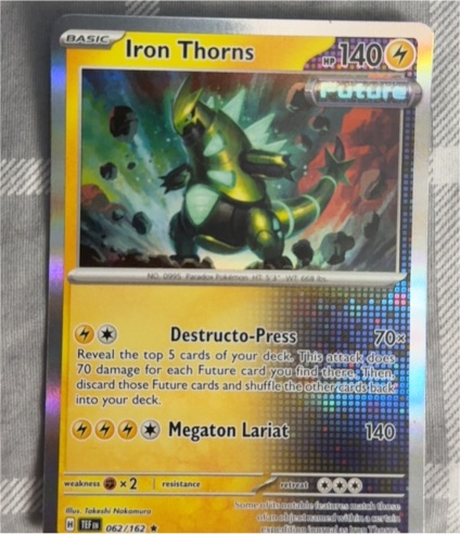 2024 Pokémon Scarlet & Violet Temporal Forces #062 Iron Thorns — front