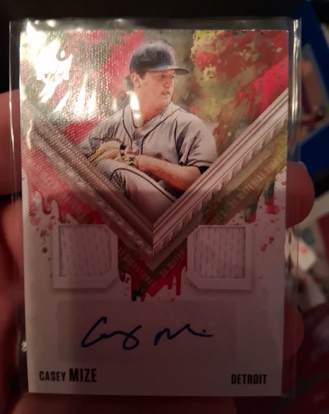 2021 Panini Diamond Kings #DKMS-CM Casey Mize DK Material Dual Jersey AUTO — front