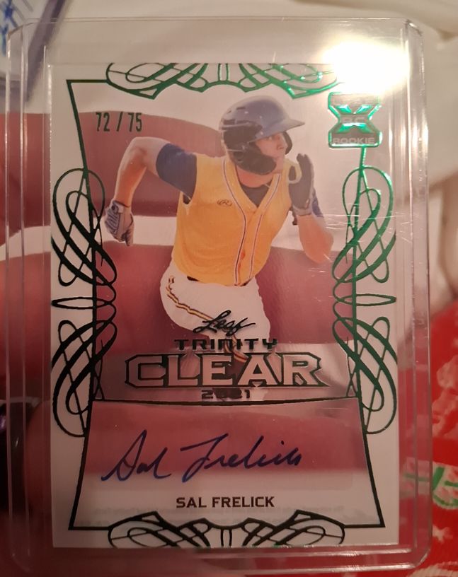 2021 Leaf Trinity Clear #CA-SF1 Sal Frelick — front