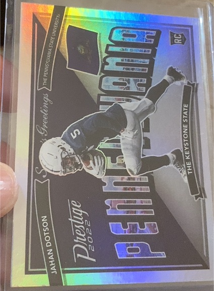 2022 Panini Prestige #SG-12 Jahan Dotson Seasons Greetings — front