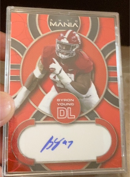 2022 Wild Card Auto Mania #AM-C14 Byron Young — front