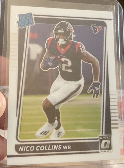 2021 Panini Donruss Optic #230 Nico Collins Rated Rookie — front