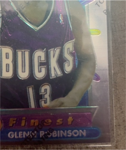 1995 Topps Finest #166 Glenn Robinson — front