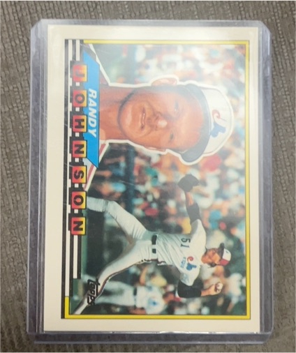 1989 Topps Big #287 Randy Johnson Rookie Baseball Card — front