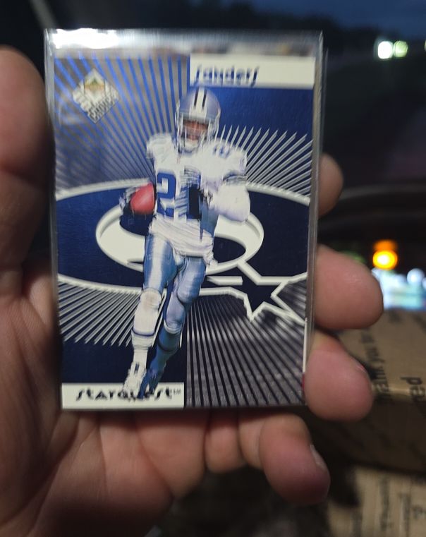 1998 Upper Deck Choice #SR06 Deion Sanders StarQuest Blue — front