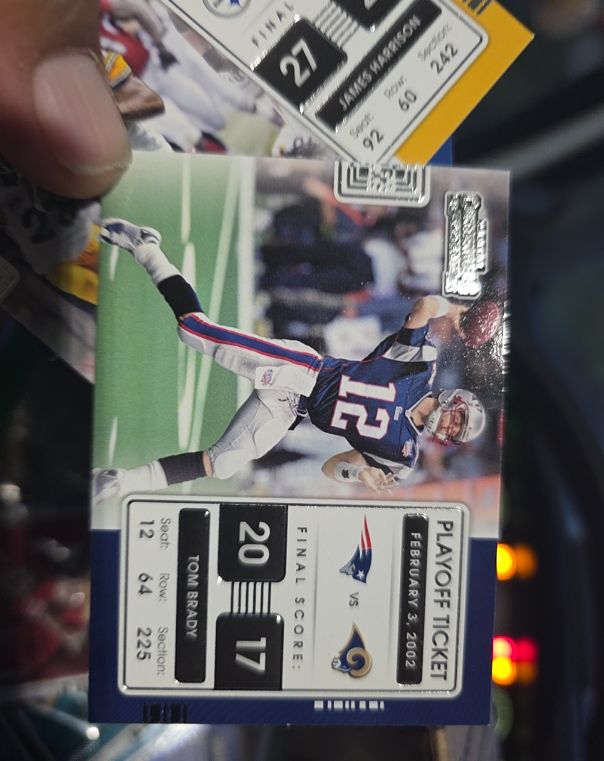 2021 Panini Contenders Playoff Tickets #PLT-TOM Tom Brady — front