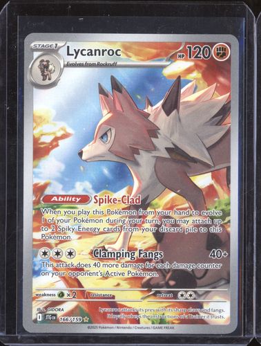 2025 Pokémon SV09: Journey Together #166 Lycanroc — front