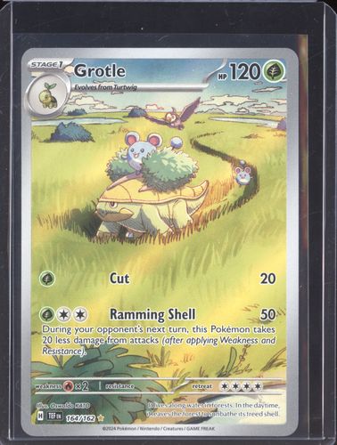 2024 Pokémon TCG #164/162 Grotle Temporal Forces Illustration Rare — front