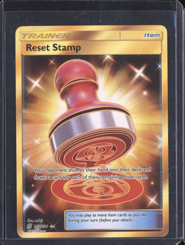 2019 Pokémon Unified Minds #253 Reset Stamp — front