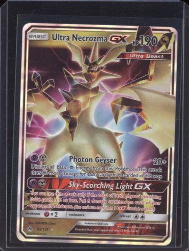 2018 Pokemon Forbidden Light #95 Ultra Necrozma GX — front